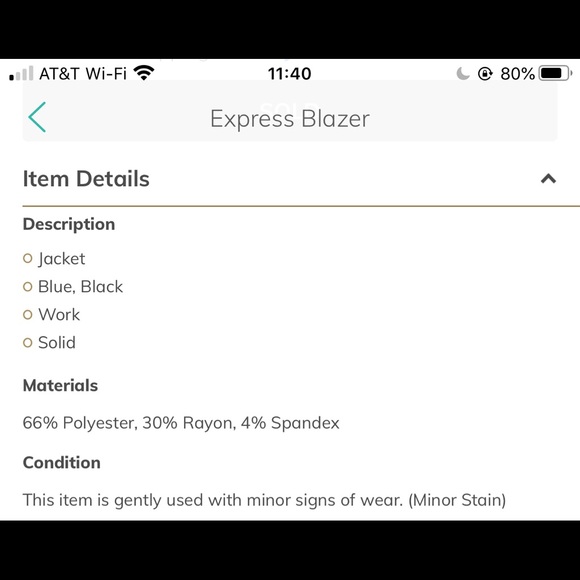 Express Black Work Jacket Blazer US 10 - Picture 3 of 8
